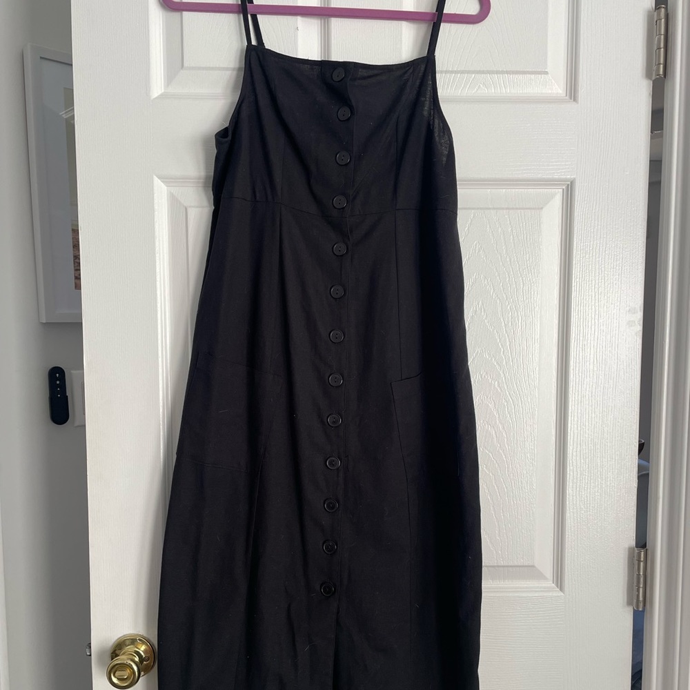 ASOS Maternity black dress. US 6